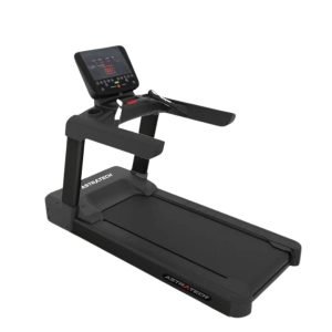 Esteira de academia ergométrica 22km/h preta.