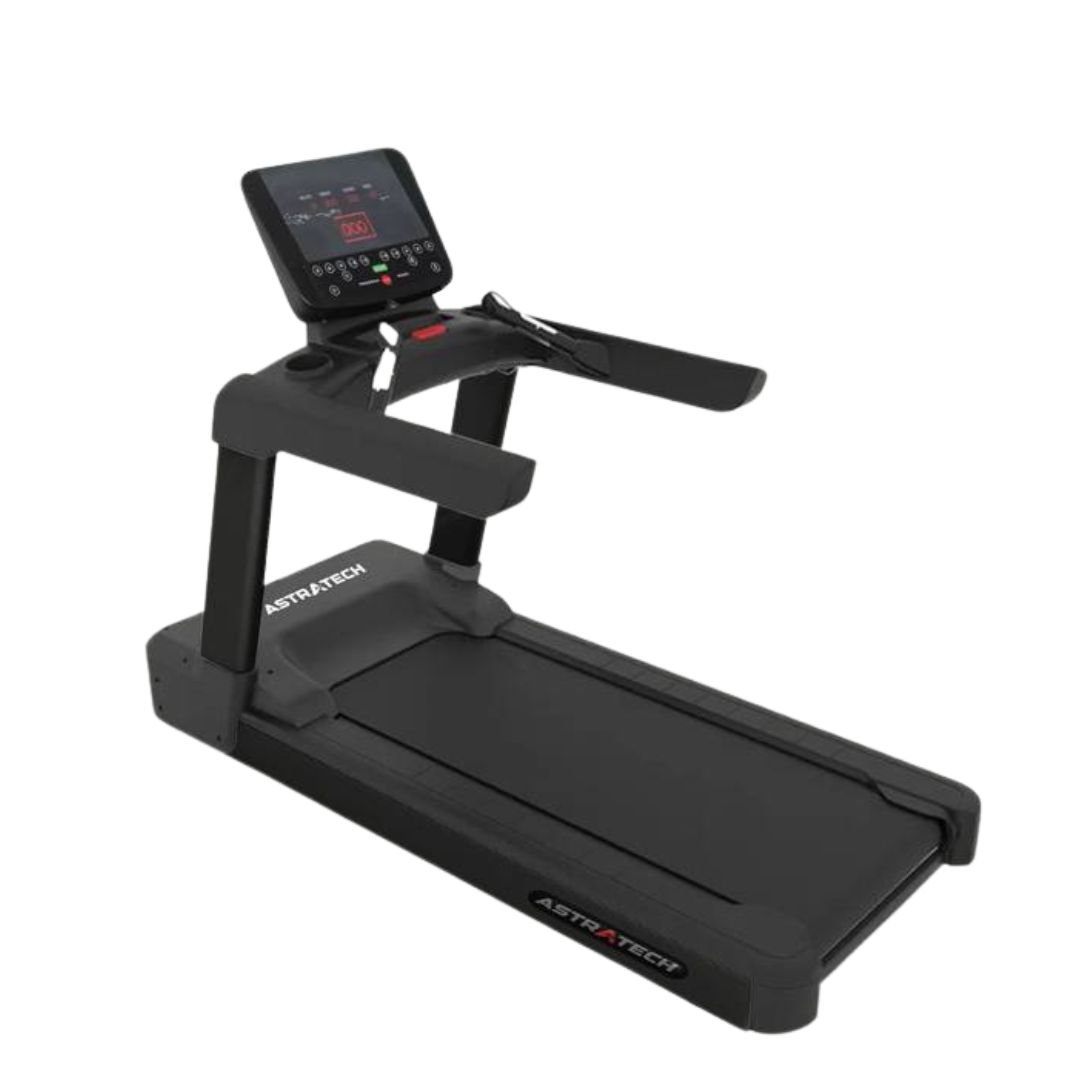 Esteira de academia ergométrica 22km/h preta.