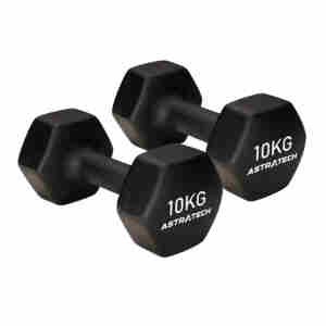 Par de Dumbbell Sextavado Texturizado 10KG