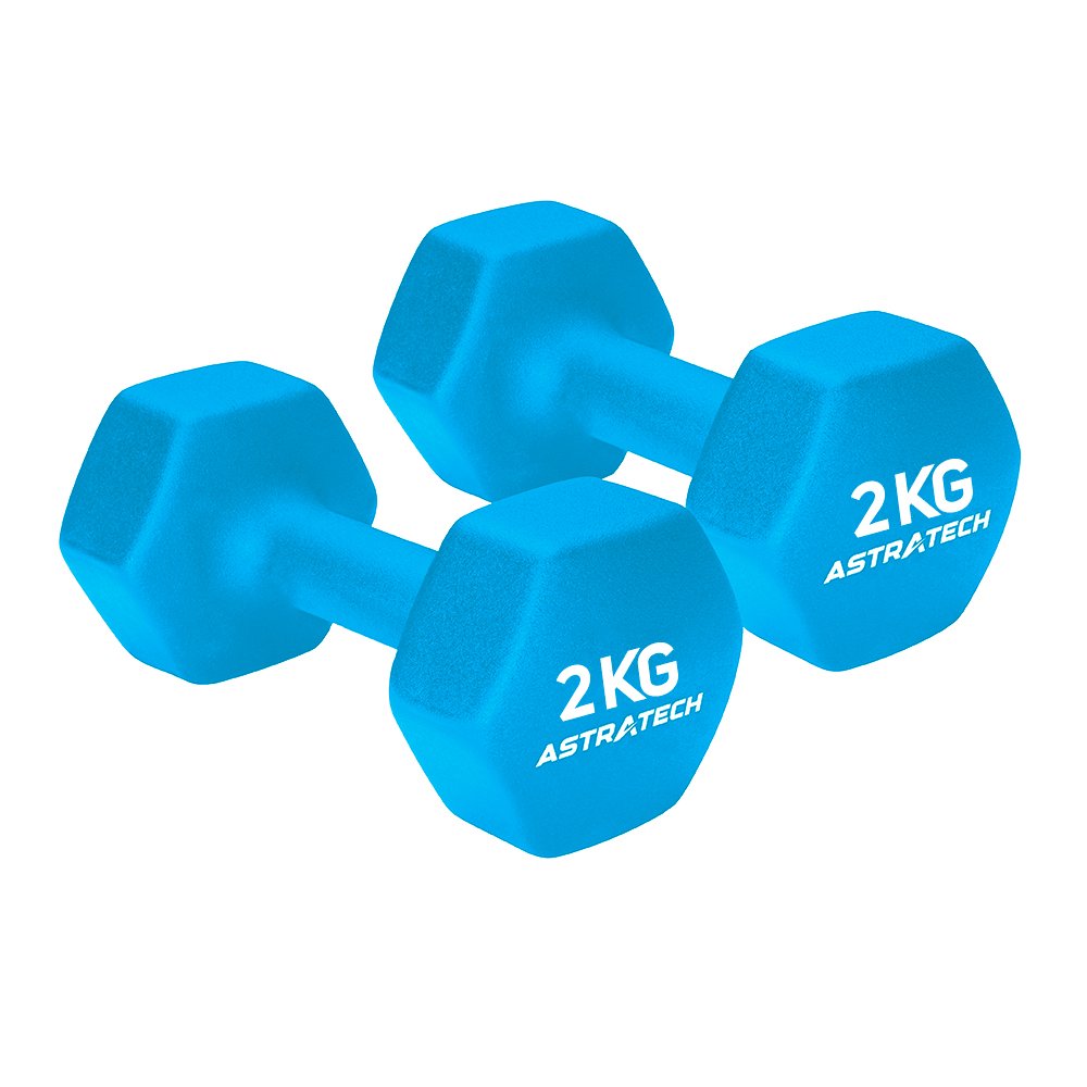 2kg Par de Dumbbell Halter Sextavado Texturizado 2KG
