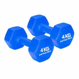 Par de Dumbbell Halter Sextavado Texturizado 4KG